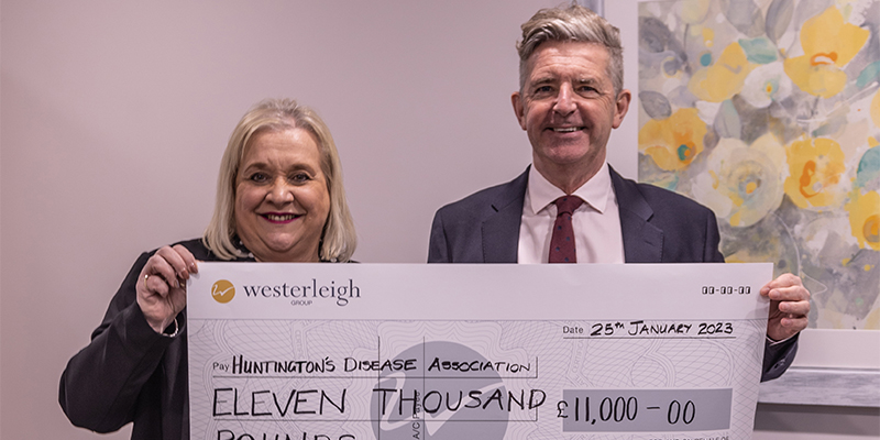Westerleigh Group makes final donation to 2022 corporate charity partner