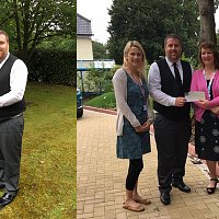 Crematorium donates over £3,000 to two local charities