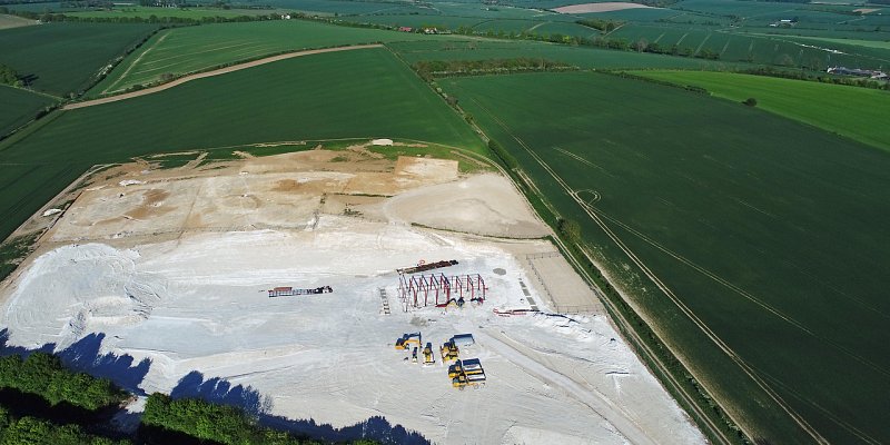 Latest photos Cam Valley as building begins to take shape.