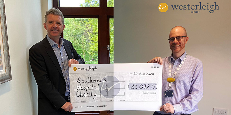 Westerleigh Group donates over £23k to Southmead Hospital to support their COVID-19 Appeal