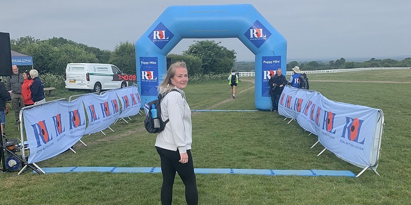 Determined Danni reaches half-way stage of 12-month charity challenge