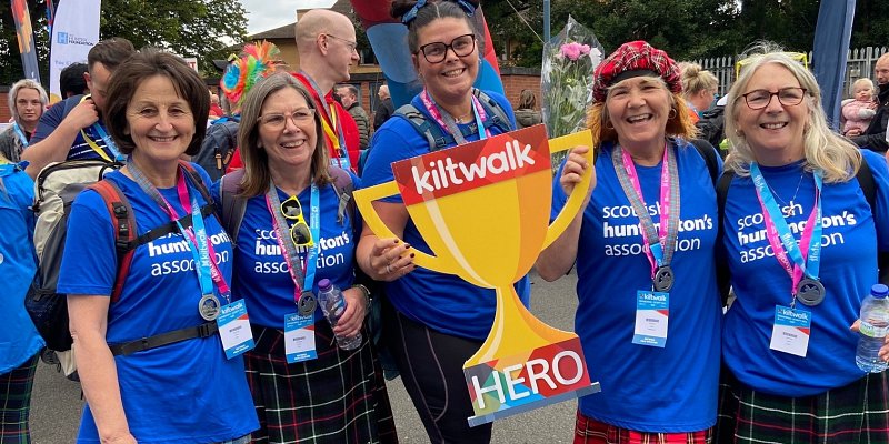 Crematorium Teams Charity Kiltwalk raises money for Charity