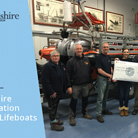 West Lancashire Crematorium presents donation to Southport Lifeboats