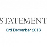 Statement - 3rd December 2018
